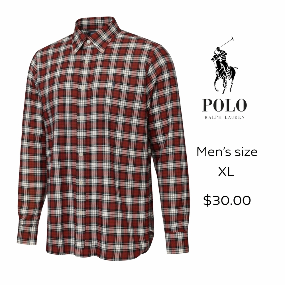 Polo Ralph Lauren Men's Long Sleeve Button Down Shirt Size XL